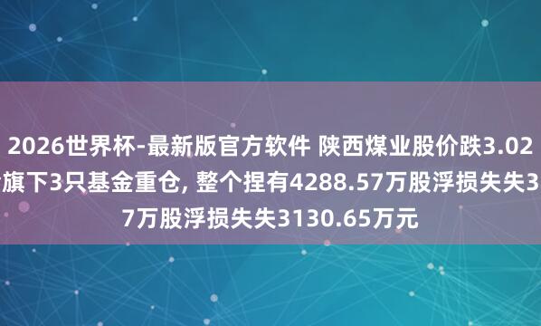2026世界杯-最新版官方软件 陕西煤业股价跌3.02%， 国泰基金旗下3只基金重仓， 整个捏有4288.57万股浮损失失3130.65万元
