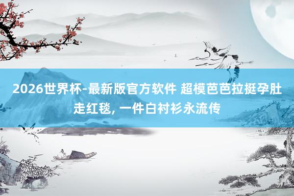 2026世界杯-最新版官方软件 超模芭芭拉挺孕肚走红毯， 一件白衬衫永流传