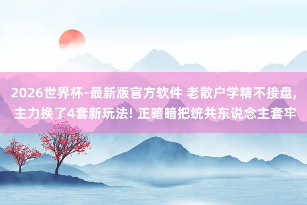 2026世界杯-最新版官方软件 老散户学精不接盘， 主力换了4套新玩法! 正暗暗把统共东说念主套牢